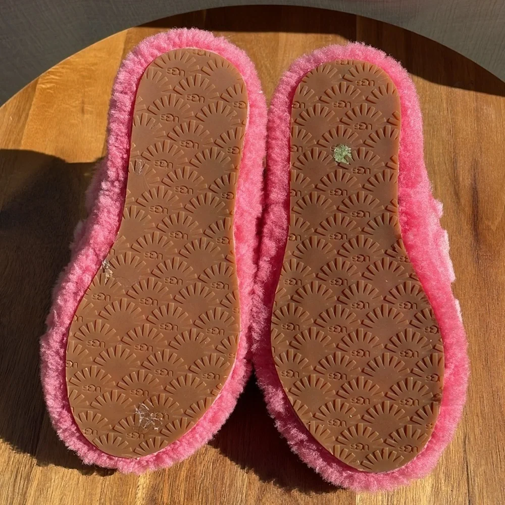 UGG Fluff Yeah Slide Poppy Slide Pink Size 13